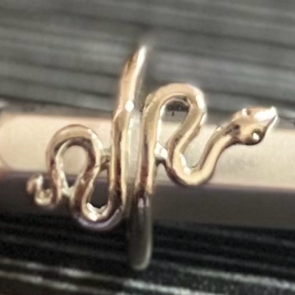 Silver Tone Open Style Adjustable Snake Ring - Picture 8 of 15